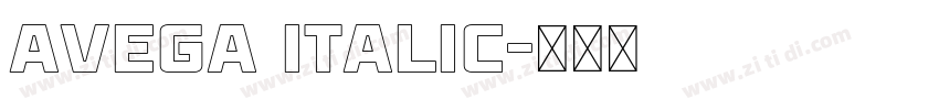 Avega Italic字体转换